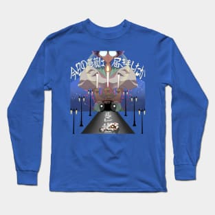 Utena: Anthy with Candelabra (Collage) Long Sleeve T-Shirt